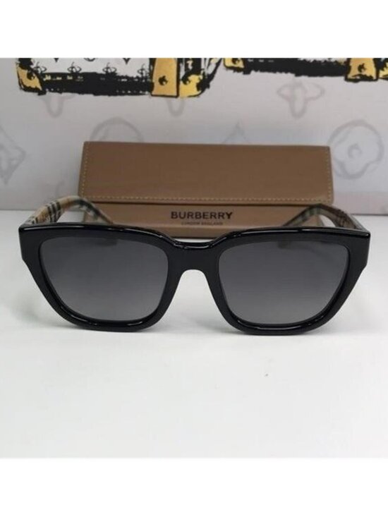 New 100% Authentic Burberry BE4277 3757/T3 Polarized Sunglasses – Black Frame main image 6
